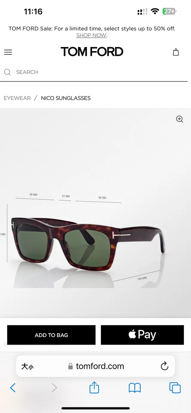 Tom Ford Rectangular Tortoiseshell Acetate Sunglasses 7