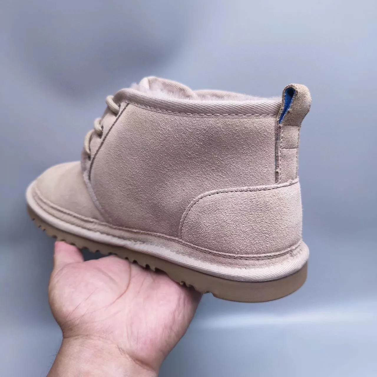 UGG Beige Brown Suede Upper Lace-Up Chukka Ankle Boots 7