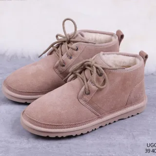 UGG 米色白色麂皮鞋面羊毛皮里雪靴
