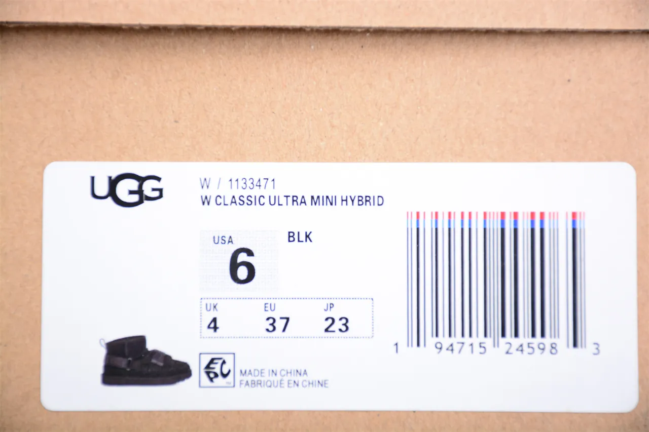 UGG Botas de Nieve Negras Forradas con Shearling y Cierre con Doble Correa 2