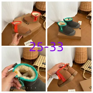 UGG 棕橙麂皮鞋面羊毛里雪靴