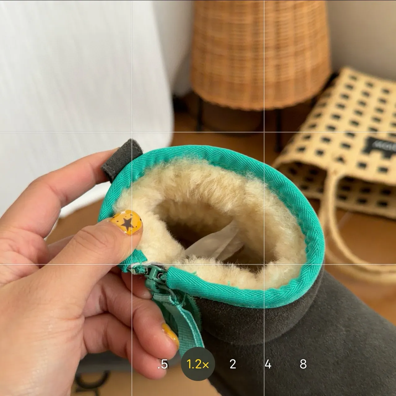 UGG 棕橙麂皮鞋面羊毛里雪靴 5