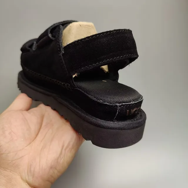 UGG Tasman Black 双带平台休闲凉鞋 4