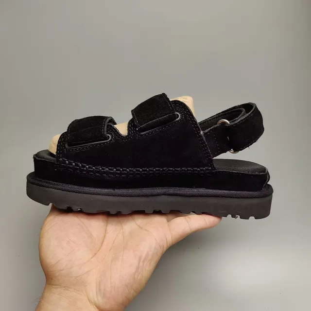UGG Tasman Black 双带平台休闲凉鞋 5