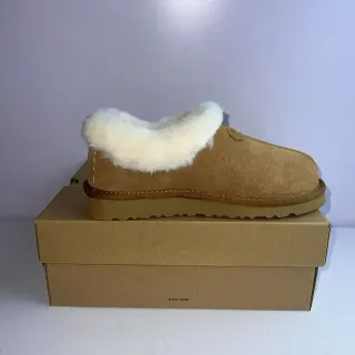 UGG Tasman Brown White Suede Upper Shearling-Lined Casual Shoes
