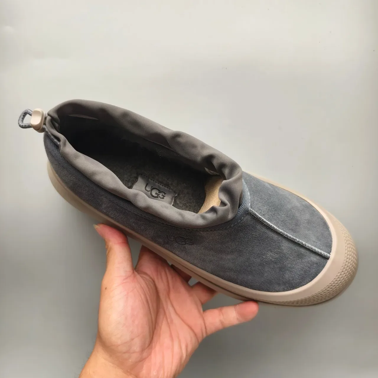 UGG Tasman Charcoal Gray Suede Slip-On Loafers 2