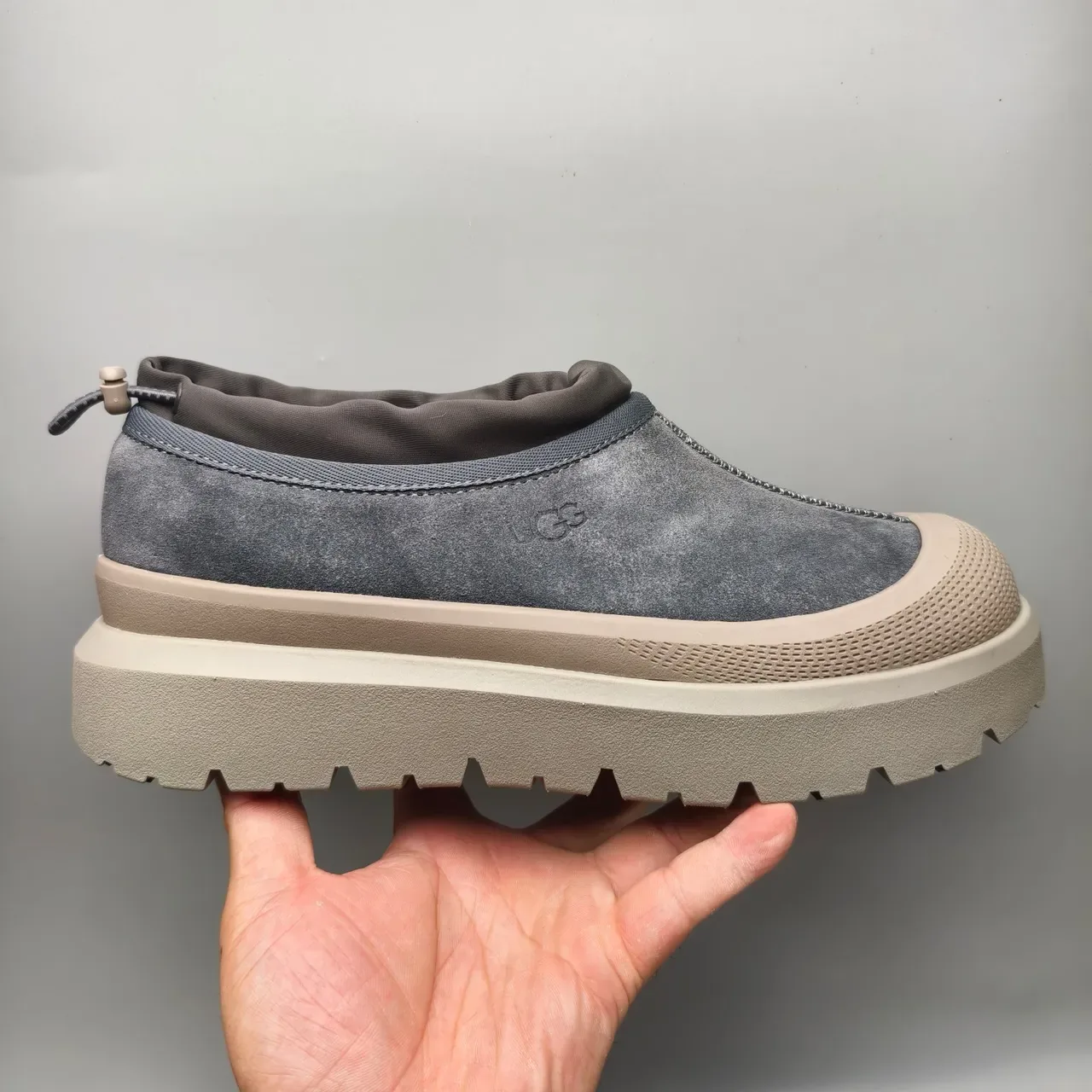 UGG Tasman Charcoal Gray Suede Slip-On Loafers 3