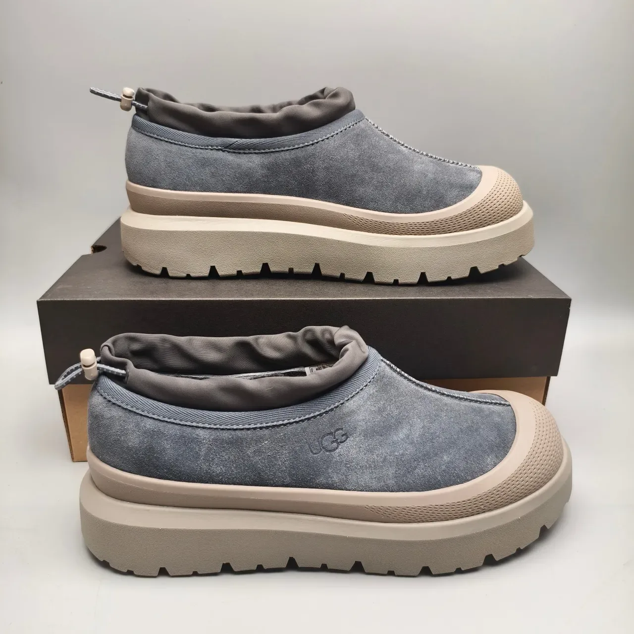 UGG Tasman Charcoal Gray Suede Slip-On Loafers 5