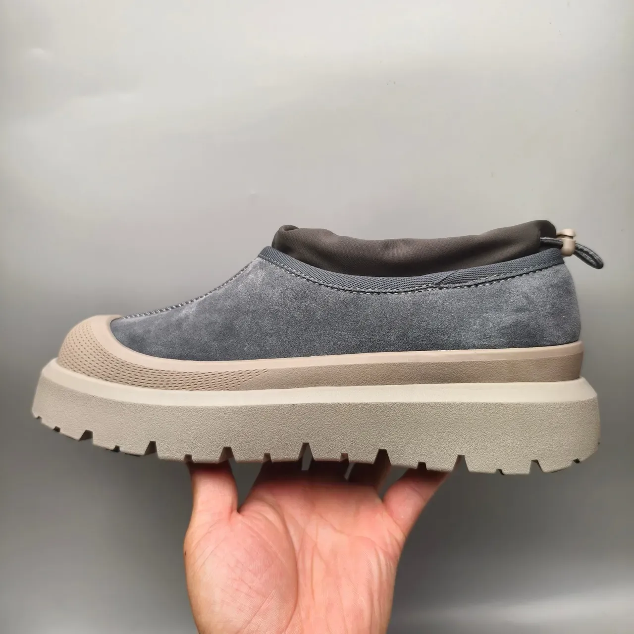 UGG Tasman Charcoal Gray Suede Slip-On Loafers 7
