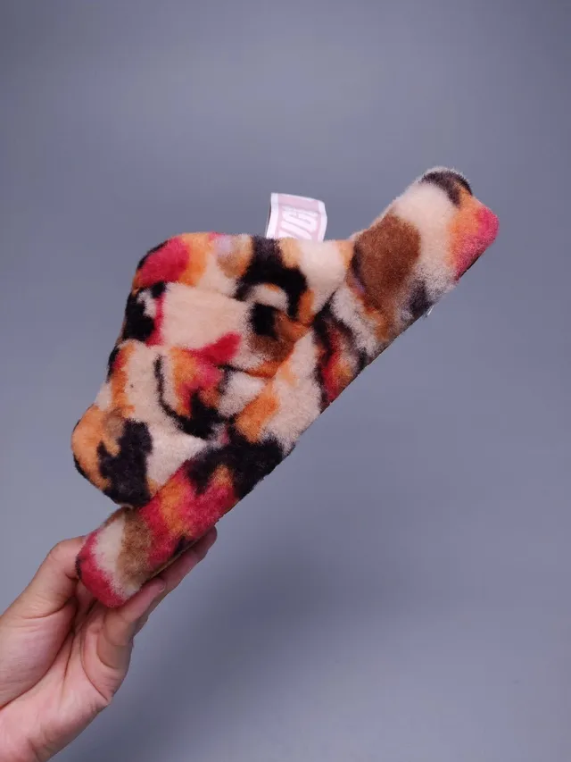 UGG Tasman Multicolor Tie-Dye Fuzzy Slipper 7