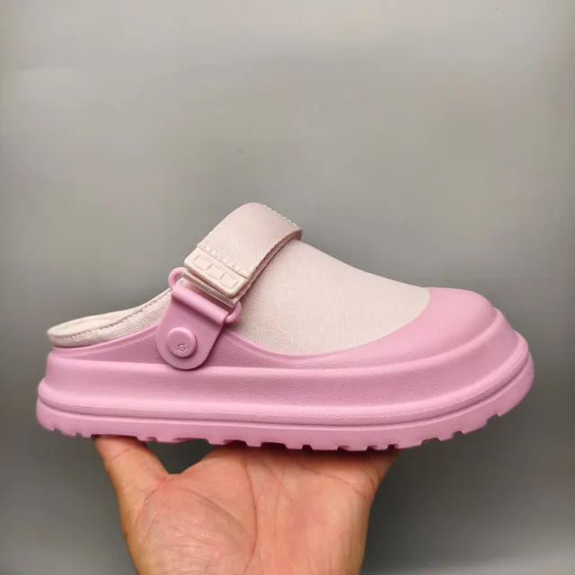 UGG Tasman Pink and Cream Clog 2
