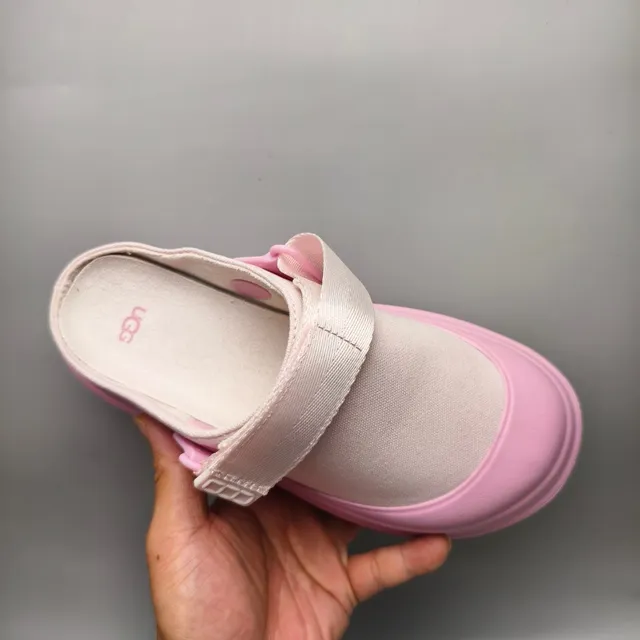 UGG Tasman Pink and Cream Clog 3