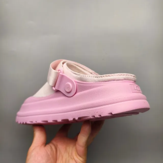UGG Tasman Pink and Cream Clog 4