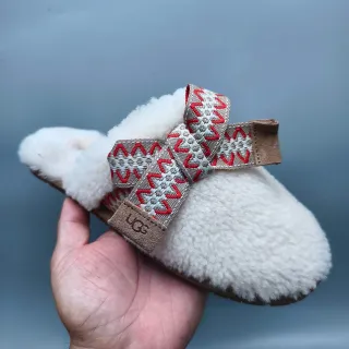 UGG Tasman 编织带蝴蝶结拖鞋