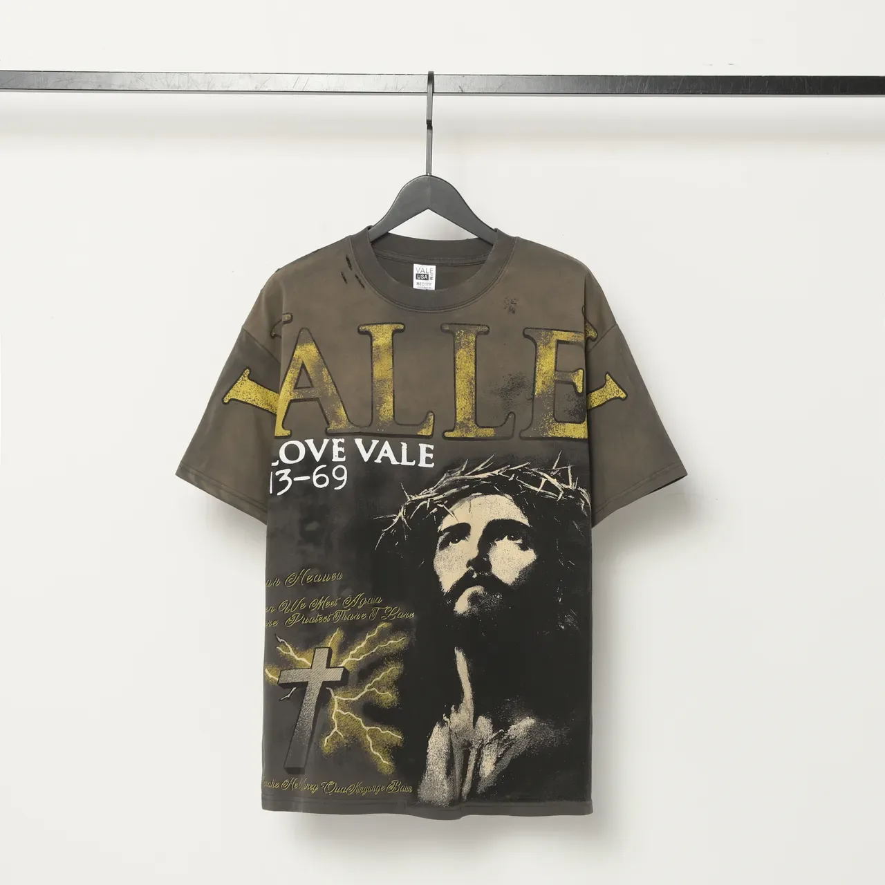 Vale Forever Distressed Graphic Print Oversized T-Shirt 3