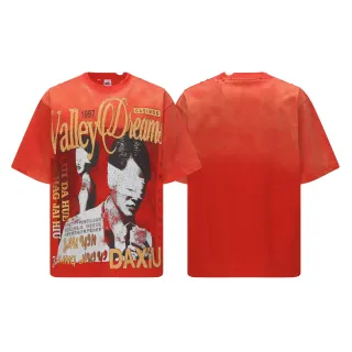 Vale Forever Oversized Graphic Print Red T-Shirt