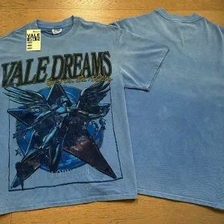 Vale Forever Vale Dreams Graphic Washed Blue T-Shirt
