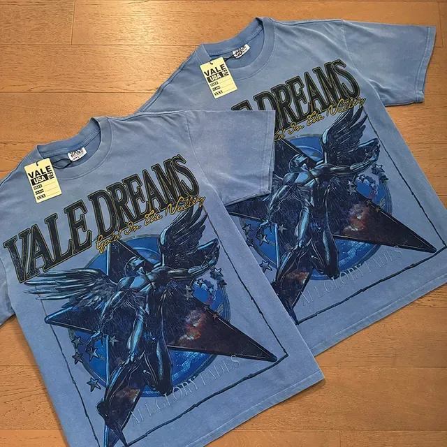 Vale Forever Vale Dreams Graphic Washed Blue T-Shirt 2
