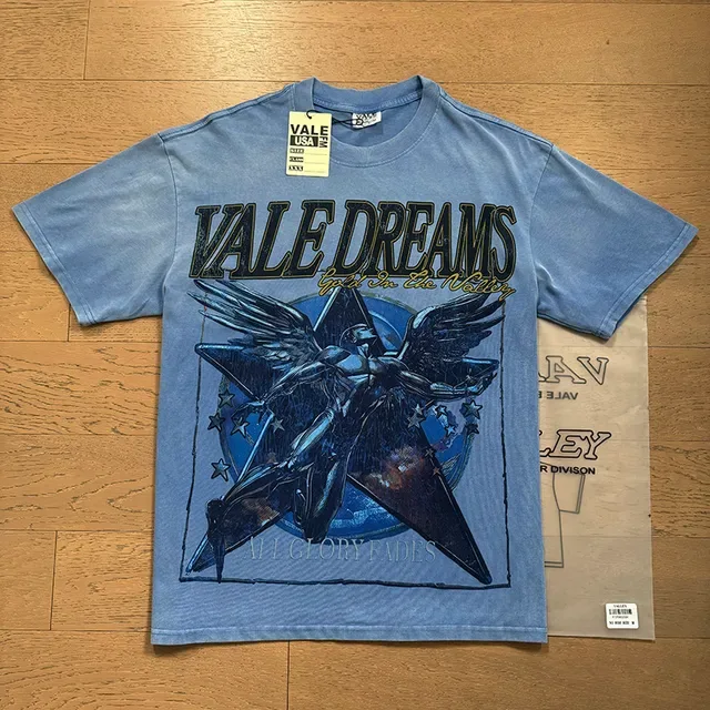 Vale Forever Vale Dreams Graphic Washed Blue T-Shirt 4