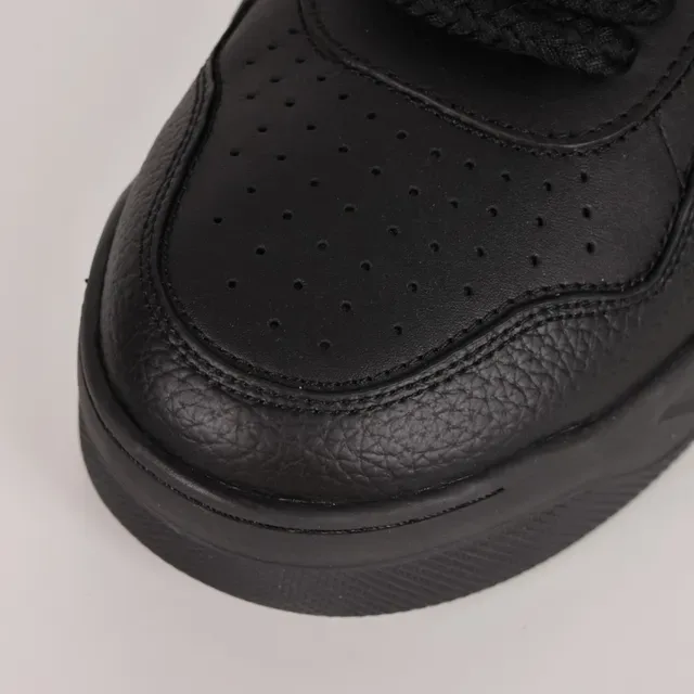Valentino Black Monochrome Pyramid Stud Detail Lifestyle Sneakers 5