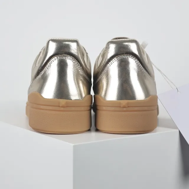 Valentino Garavani Metallic Silver and Cream Lifestyle Sneakers 8