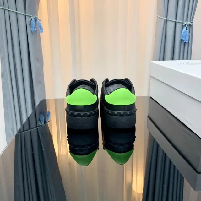 Valentino VLTN Preto e Verde Neon Tênis Lifestyle 6