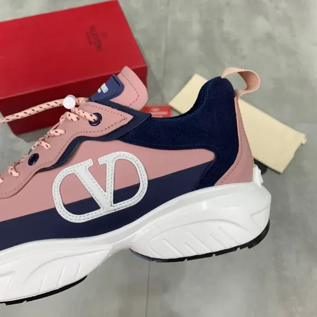 Valentino VLTN Chunky Sneaker Pink and Navy Chunky Sneakers 4
