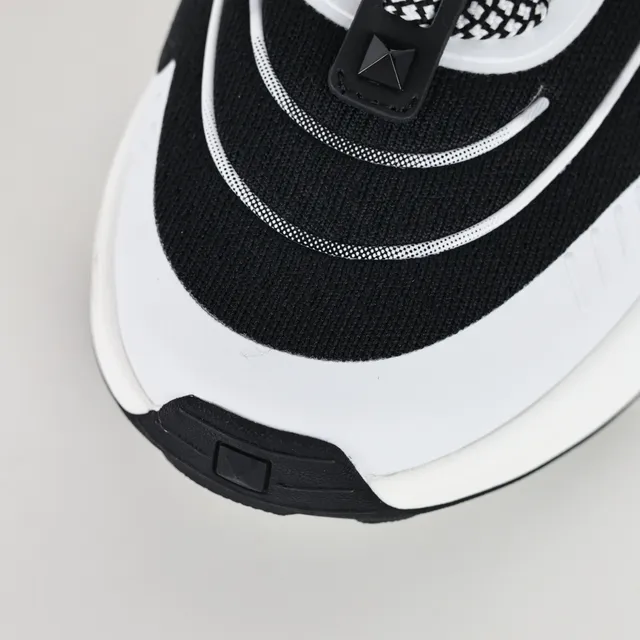 Valentino Blancs Noirs Semelle intermédiaire sculptée Panneaux de contraste Sneakers Chunky 5
