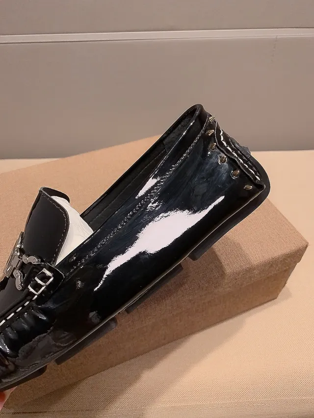 Versace Medusa Loafer Black Glossy Patent Leather Loafers 3