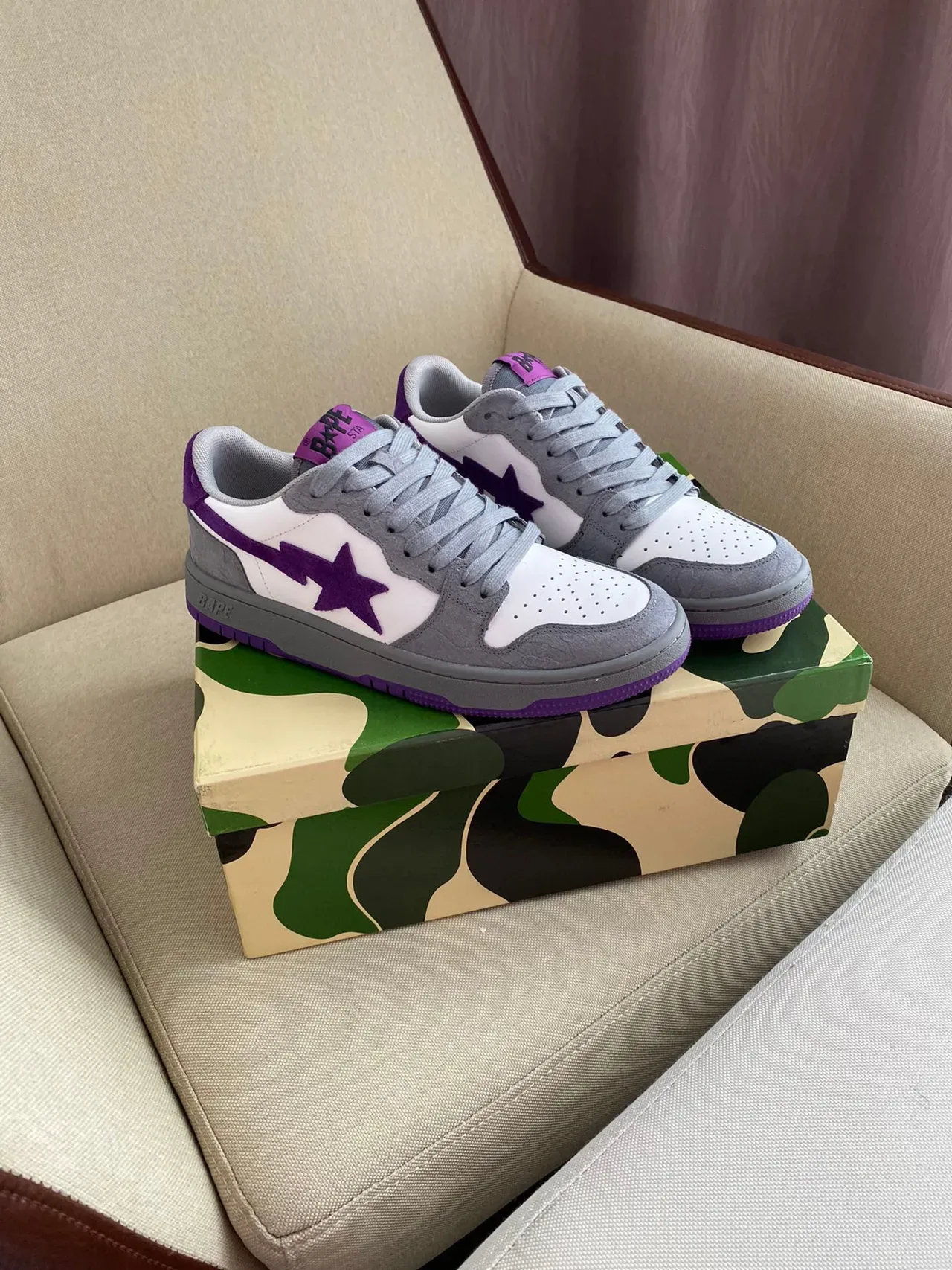A Bathing Ape BAPE STA Purple Star zapatillas lifestyle 5