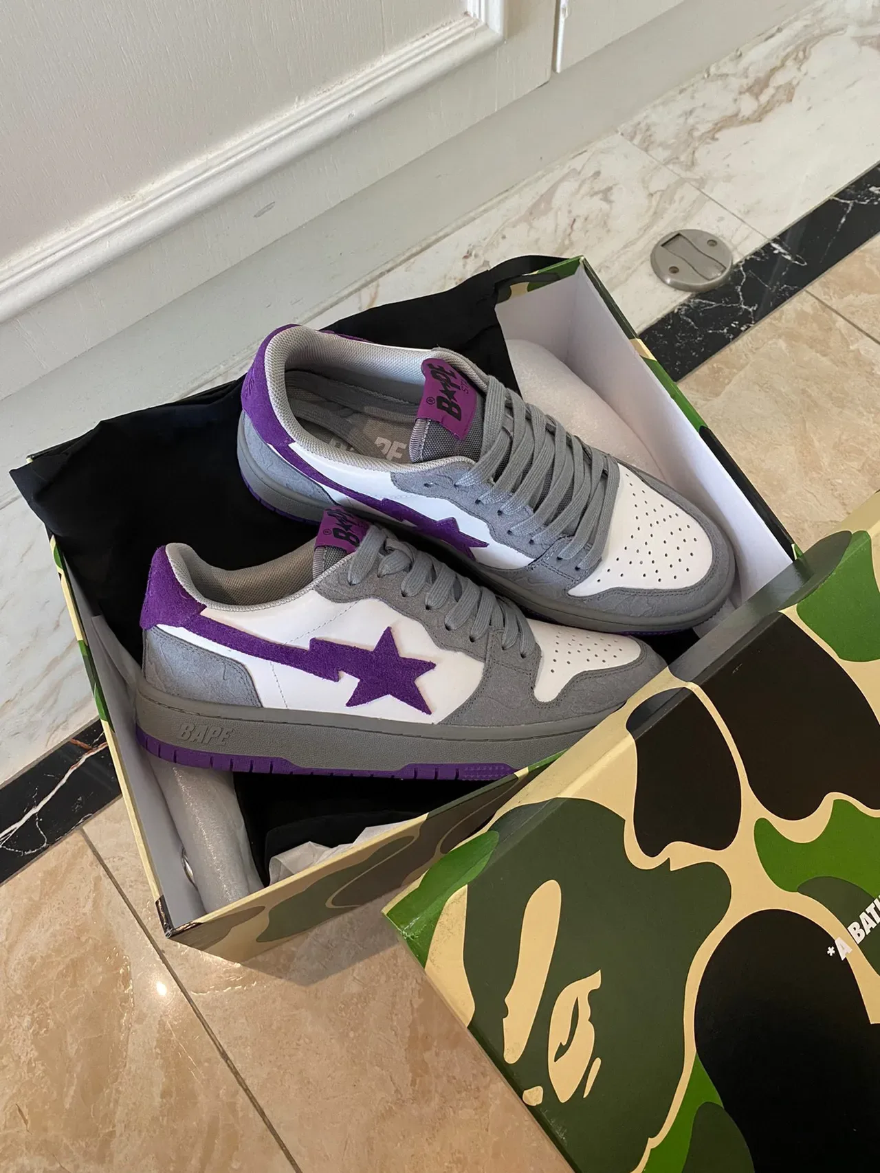 A Bathing Ape BAPE STA Purple Star zapatillas lifestyle 7
