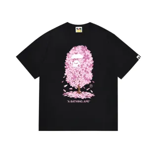 A Bathing Ape Cherry Blossom Ape Graphic Black T-Shirt