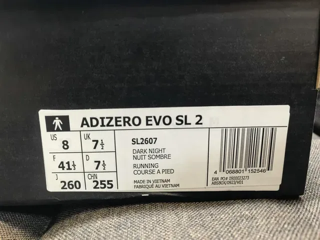 Adidas Adizero Evo SL 2 Black Silver حذاء أسلوب حياة 2