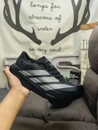 Adidas Adizero Evo SL 2 Black Silver حذاء أسلوب حياة 5