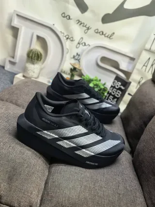 Adidas Adizero Evo SL 2 Black Silver حذاء أسلوب حياة 9