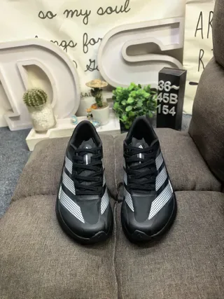 Adidas Adizero Evo SL 2 Black Silver حذاء أسلوب حياة 10