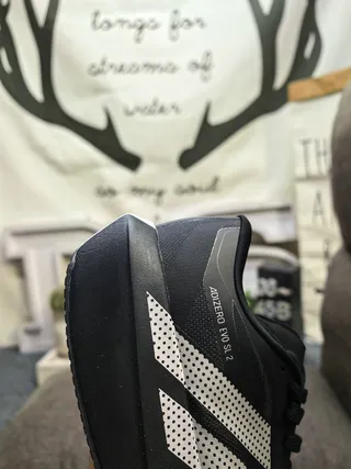 Adidas Adizero Evo SL 2 Blanc Noir Chaussures de course 3