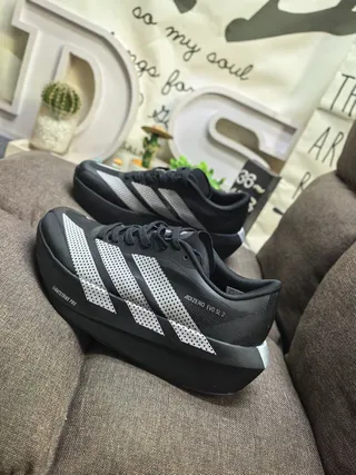 Adidas Adizero Evo SL 2 Blanc Noir Chaussures de course 7