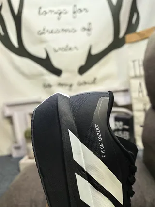 Adidas Adizero Evo SL 2 Blanc Noir Chaussures de course 13