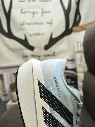 Adidas Adizero Evo SL 2 Blanc Noir Chaussures de course 23