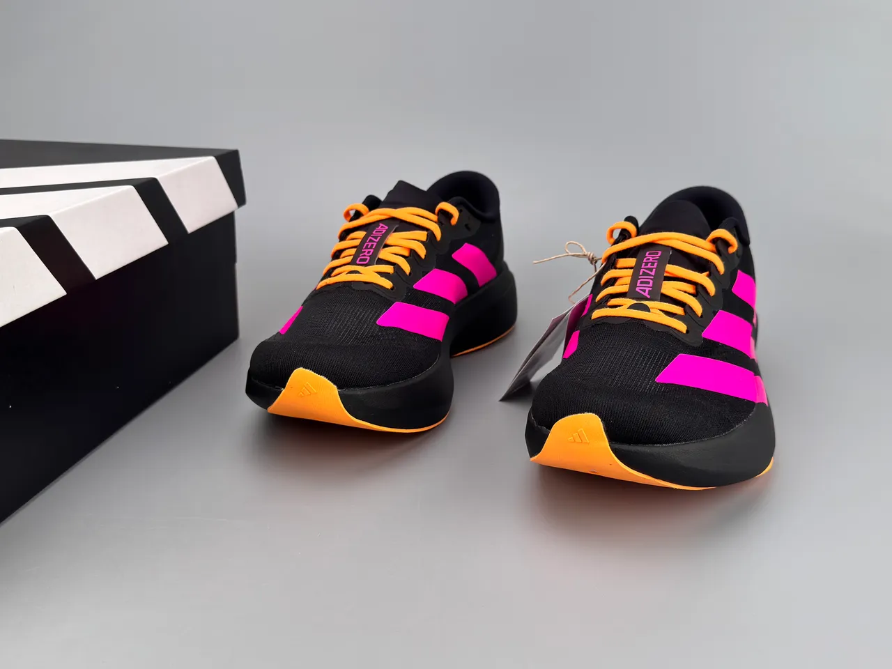 Adidas Adizero Evo SL Black Pink Orange tênis de corrida 3