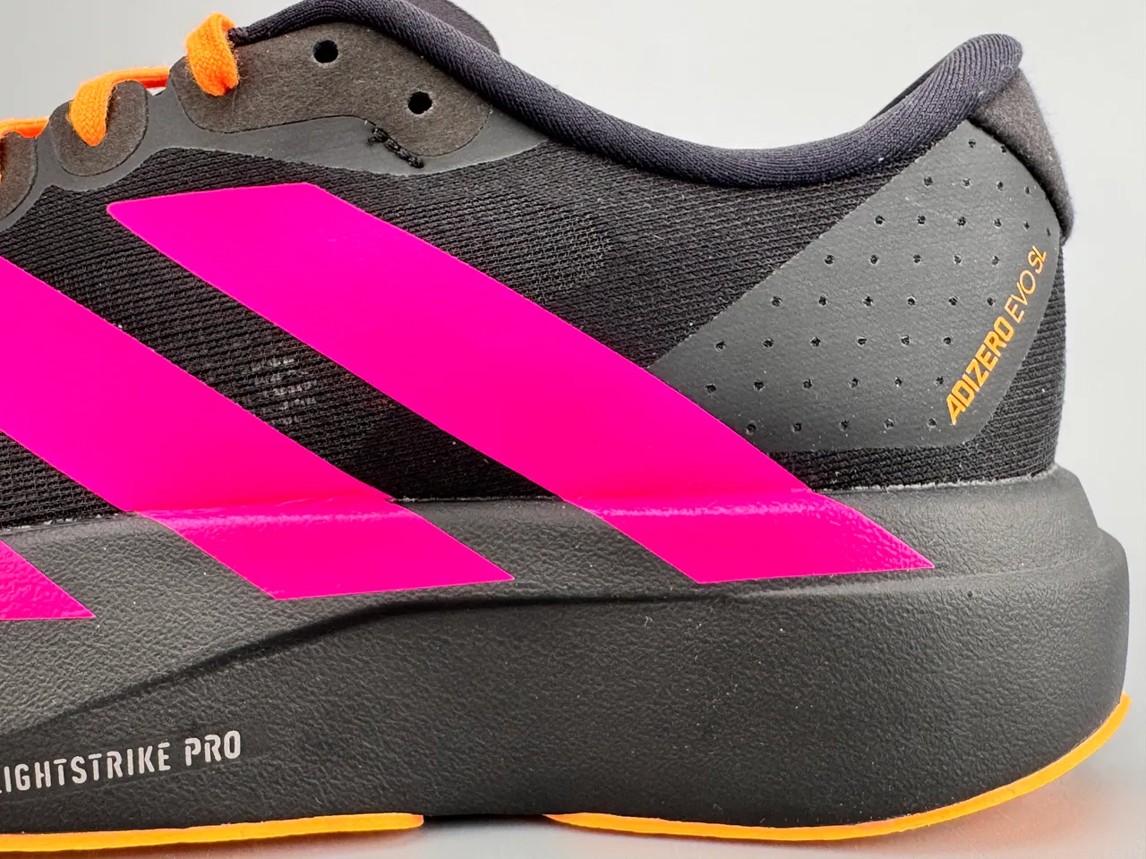 Adidas Adizero Evo SL Black Pink Orange tênis de corrida 5