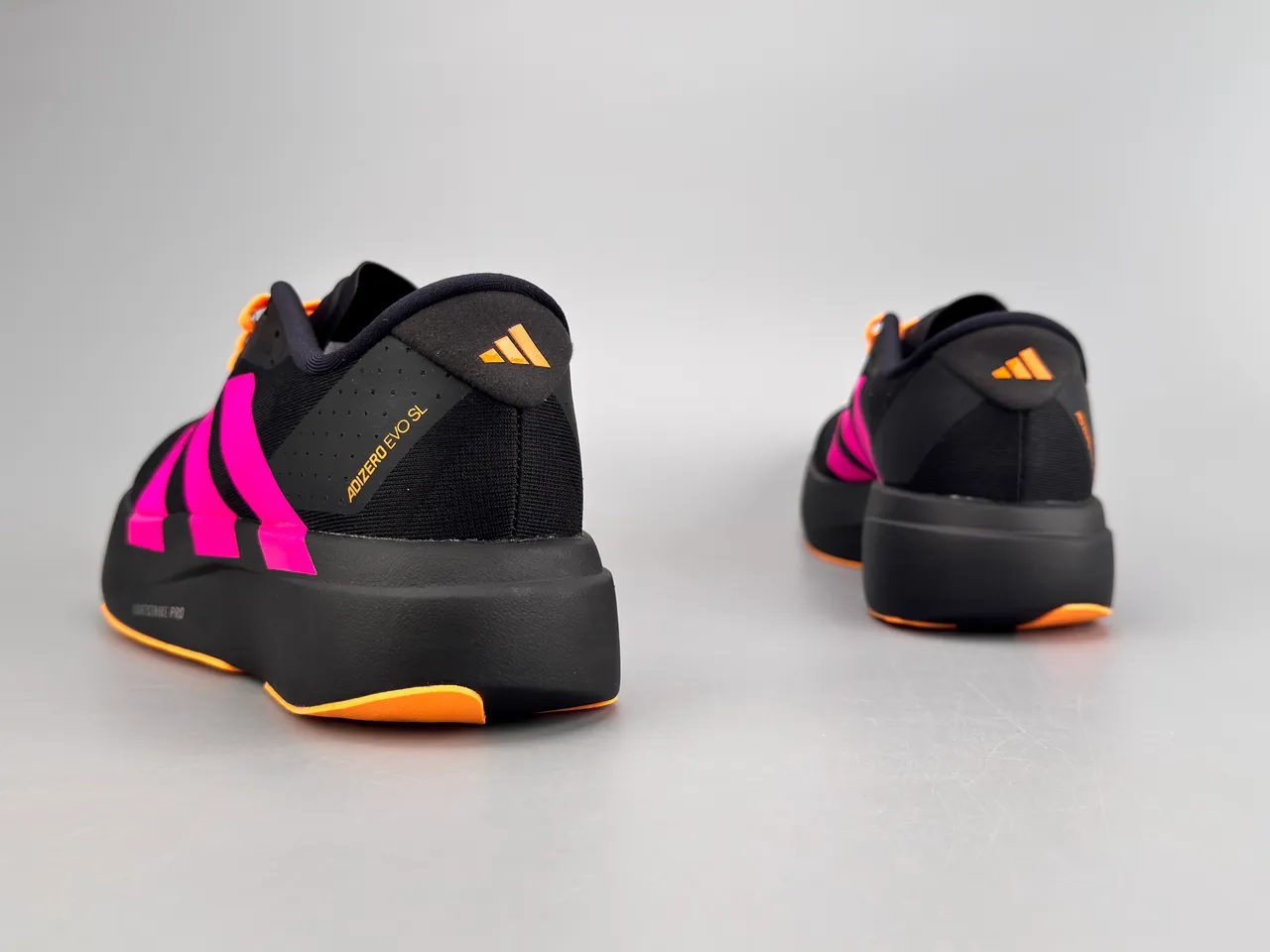Adidas Adizero Evo SL Black Pink Orange tênis de corrida 6