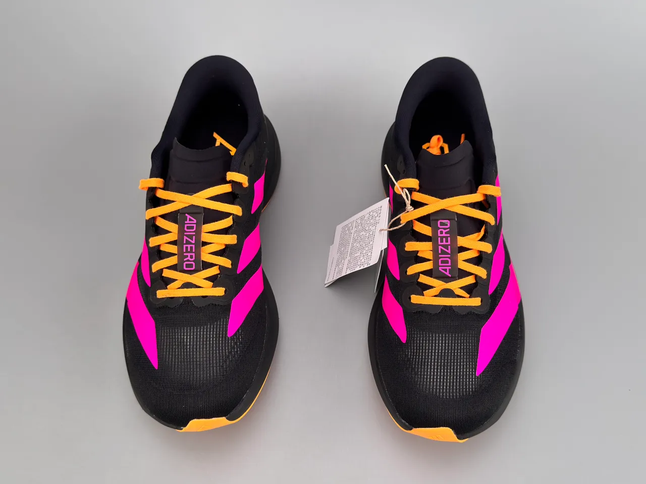 Adidas Adizero Evo SL Black Pink Orange tênis de corrida 9