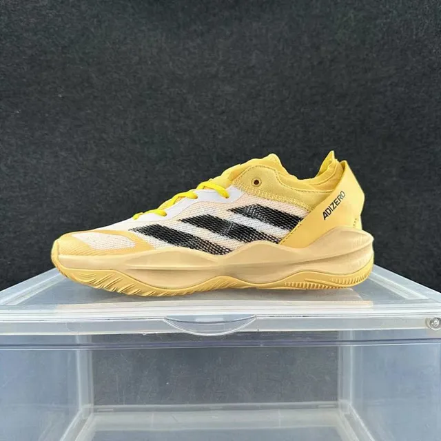 Adidas ADIZERO Yellow White Black बास्केटबॉल जूते 2