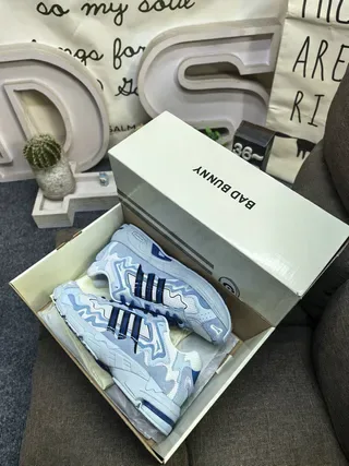 Adidas بيج بني كبير منحوت وسطي موجي تراكب حذاء رياضي نمط حياة 13
