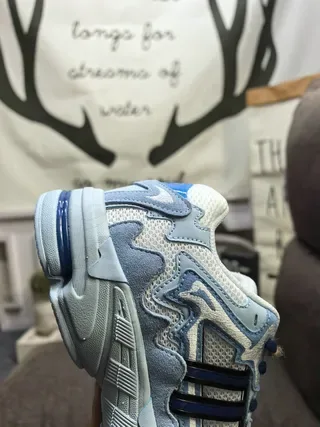 Adidas بيج بني كبير منحوت وسطي موجي تراكب حذاء رياضي نمط حياة 14