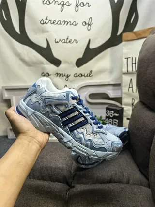 Adidas بيج بني كبير منحوت وسطي موجي تراكب حذاء رياضي نمط حياة 16