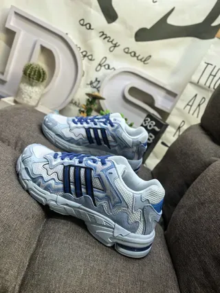 Adidas بيج بني كبير منحوت وسطي موجي تراكب حذاء رياضي نمط حياة 17