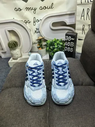 Adidas بيج بني كبير منحوت وسطي موجي تراكب حذاء رياضي نمط حياة 20